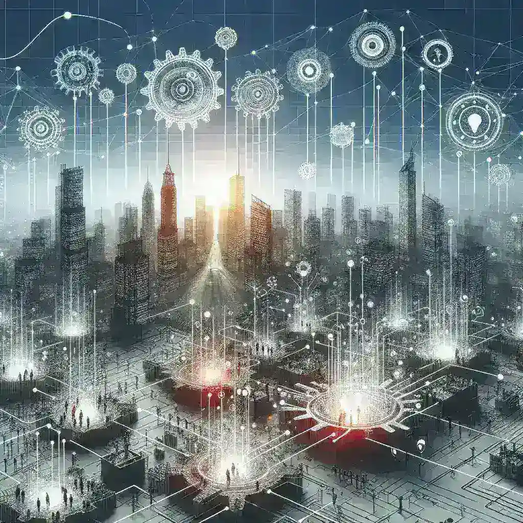 "Infografía illustrating the impact of process automation software on business efficiency in the digital age, showcasing key benefits and statistics highlighted in the article 'Software de Automatización de Procesos: Revolucionando la Eficiencia Empresarial en la Era Digital'."